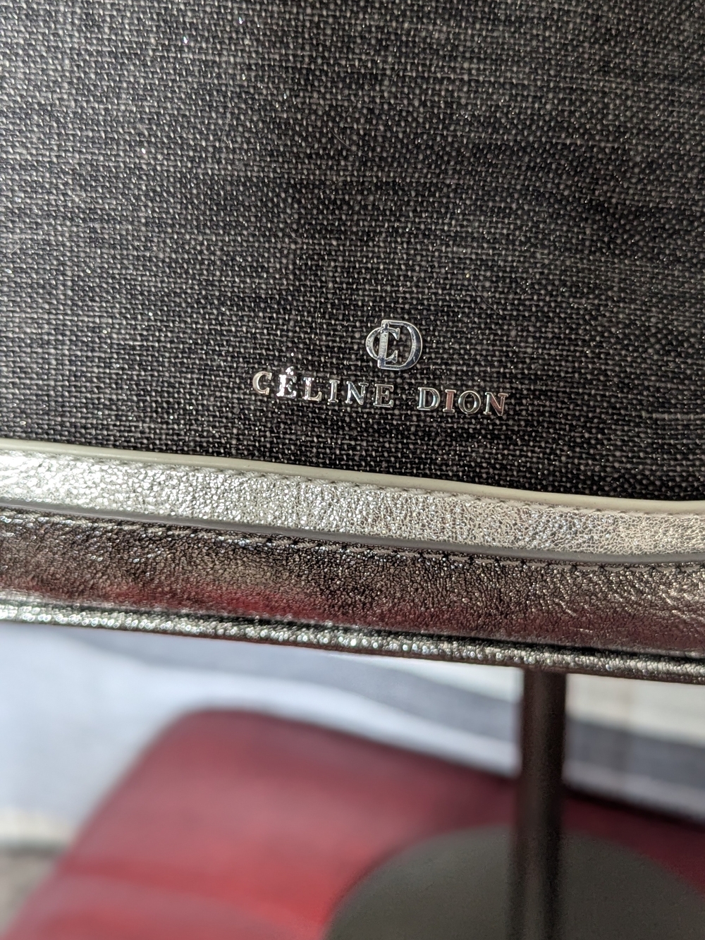 Celine Dion Softy Canvas Hobo Handbag with Silver Accents - Picture 3 of 10
